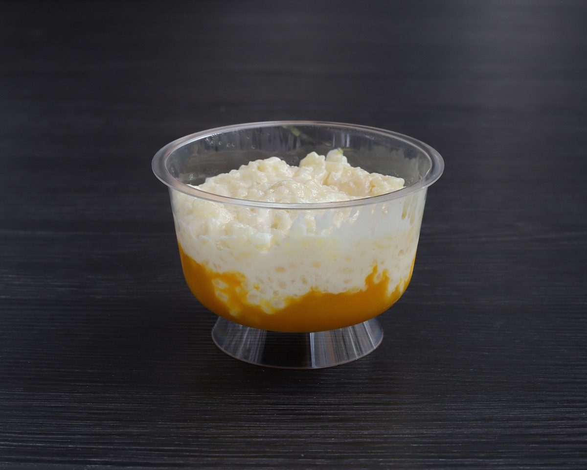 Riz au lait à la vanille de Madagascar et compote de mangue