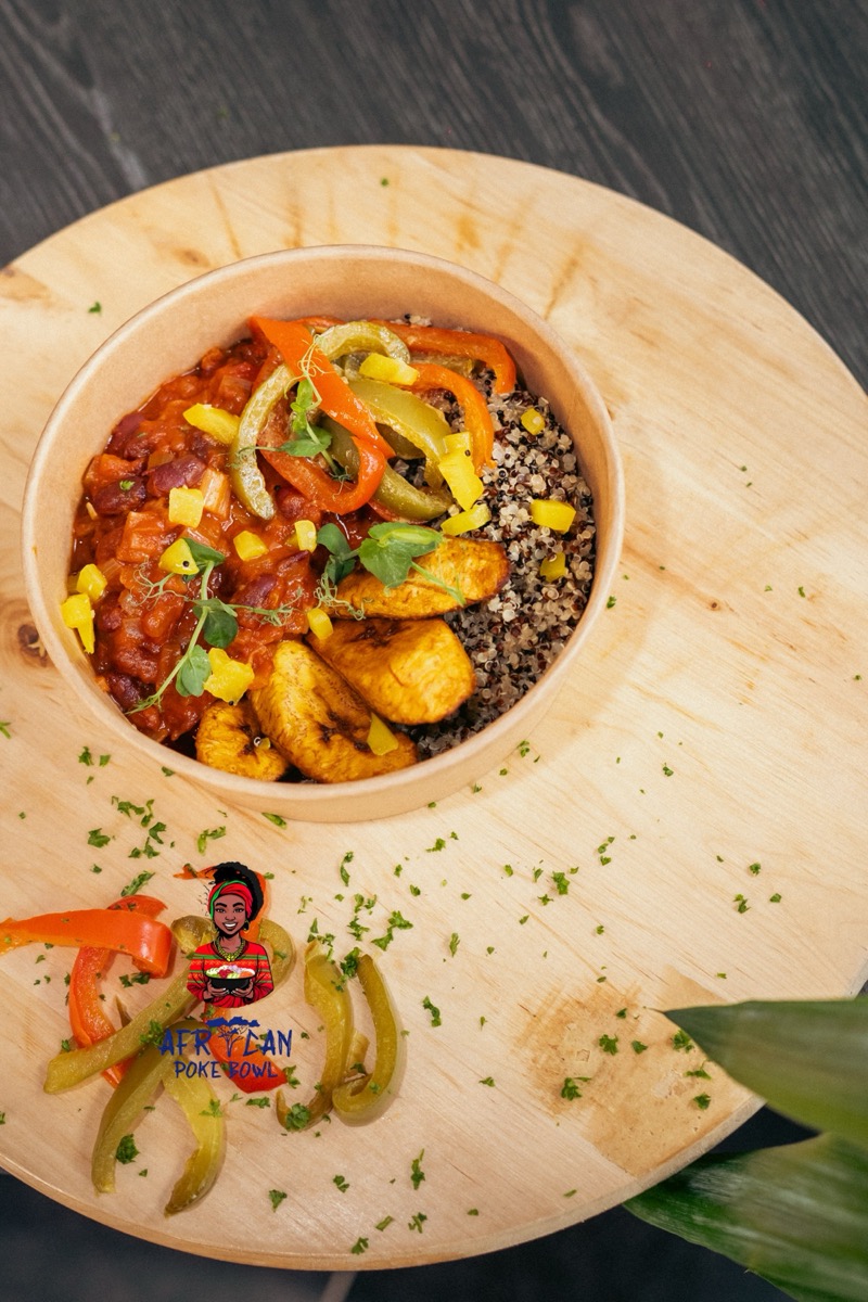 Bowl africain Veggie Quinoa & Haricots blancs — 16€ option vegan halal